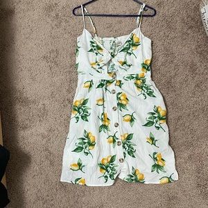 Spaghetti strapped dress with keyhole